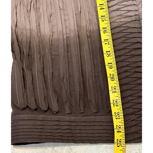 Chico's Size 2 (US L/12) Dip-Dyed Ombré Crinkle Open Front Jacket Boho Career - Picture 9 of 11